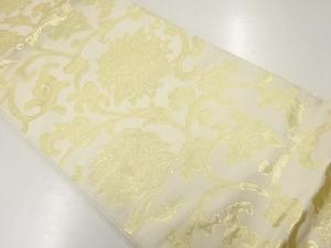 アンティーク　唐花模様織出し全通袋帯（材料）